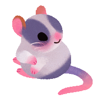 Mouse Grooming Sticker by pikaole