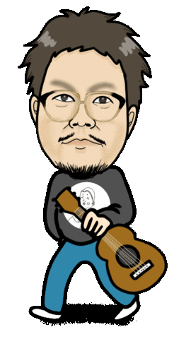 ギター 歩く Sticker