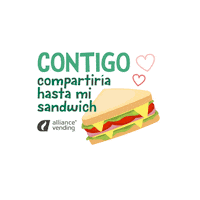 alliancevending amor snack break sandwich Sticker