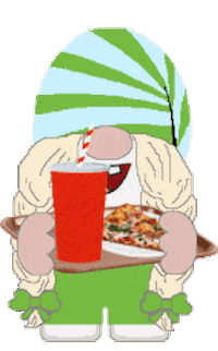 Fast Food Gnome Sticker