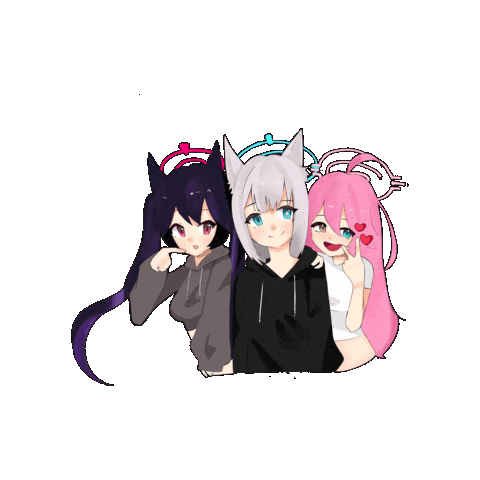 kountermeasures giphygifmaker anime waifu blue archive Sticker