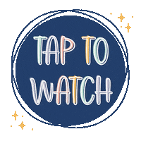Tap To Watch Sticker by The Budget Mom, LLC.