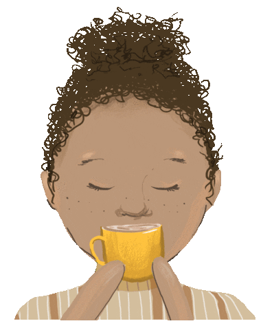 happy good morning Sticker by Rhiannon Kate