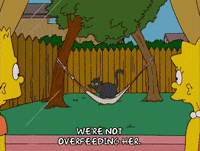 bart simpson snowball GIF
