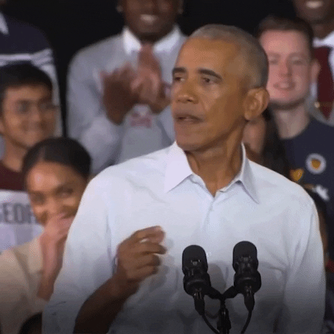 Barack Obama Smile GIF by The Democrats