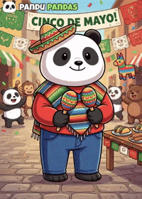 Happy Cinco De Mayo GIF by Pandu Pandas
