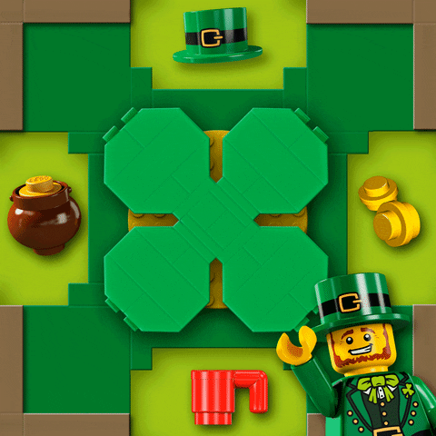 st patrick's day brand GIF by LEGO
