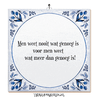 Spreuk Troost Sticker by Tegelspreuken.nl