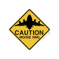 Air Force Moose Sticker by RampCheckGlobal