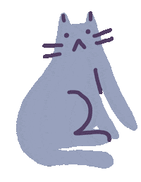 Cat Pet Sticker by Sara Maese