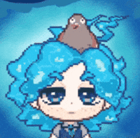 anori_sweeda blush pigeon stunned anime blush GIF