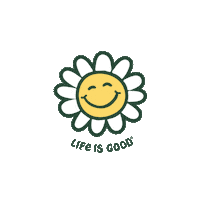 Lifeisgoodco happy good daisy hiking Sticker