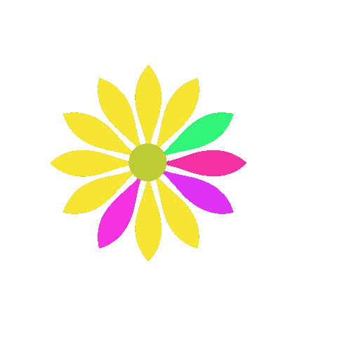 Flower Rotating Sticker