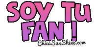 Soy Tu Fan Artista Sticker by ChicaSunshineShop
