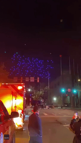'Incredible' Drone Display in Philadelphia Pays Tribute to Front Line Heroes