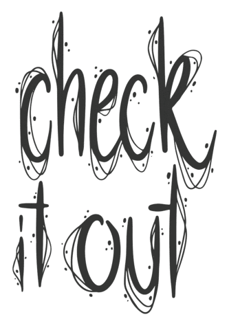 paciastyle typography graphic design check it out check this out Sticker