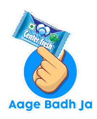 Centerfreshin gum chewing move on moving on Sticker