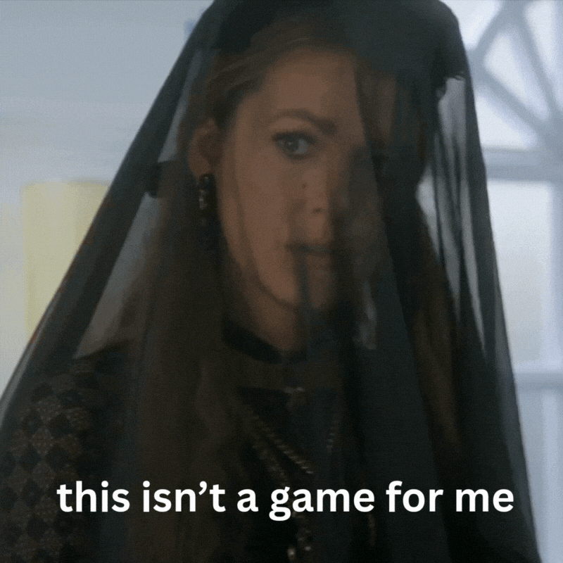 Stop Toying With Me Dating Game GIF by Blake Lively Fan