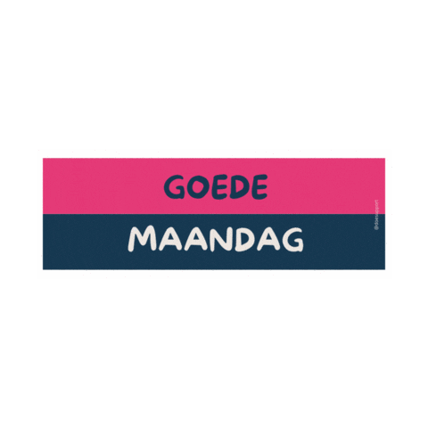 Maandag Sticker by DOE Support