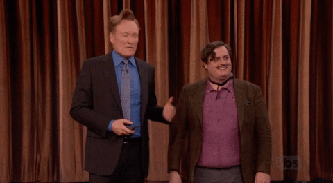 stand up conan GIF by Leroy Patterson