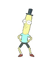 rick and morty dancing Sticker by MANGOTEETH