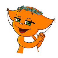 flowers squirrel Sticker