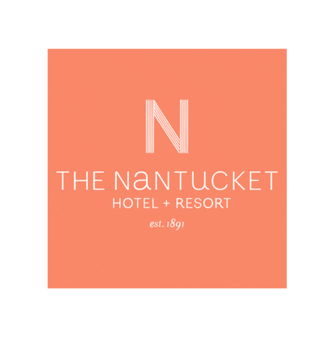 The Nantucket Hotel Sticker by Shorelines Illustrated