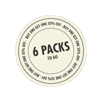 foxtownbrewing promo 50 off 6 pack 6pack Sticker
