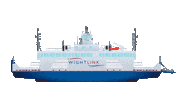 Boat Ship Sticker by Wightlink Ferries