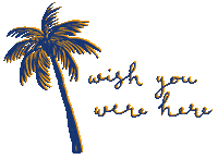 Palm Tree Beach Sticker