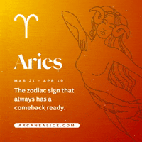 ArcaneAlice zodiac astrology ram horoscope GIF
