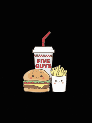 FiveGuys_ES giphyupload comida fries guys GIF