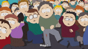 scared exclaiming GIF by South Park 