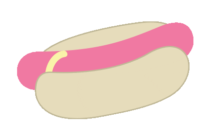 Hot Dog Food Sticker