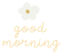 Good Morning Flower Sticker