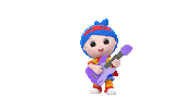 Happy Rock On Sticker by Mother Goose Club