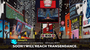 South Park gif. Video of Eric in his CartmanBruh persona appears on multiple digital billboards in Times Square as he says, "Soon I will reach transcendence. I am becoming transgender."