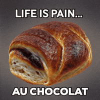 Pain Au Chocolat Life GIF by Anne Horel