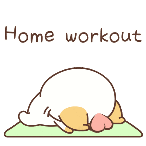 Cat Workout Sticker