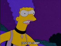 warning homer simpson GIF