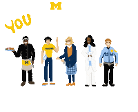 Go Blue Labor Day Sticker by University of Michigan