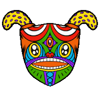 siamartista happy art fun face Sticker