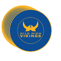 hilohighschool vikings hilo goviks bluegold Sticker