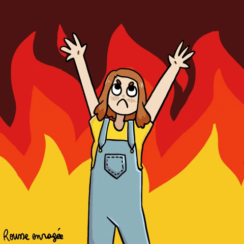 Angry Fire GIF by max contre-attaque