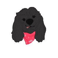 Dog Illustration Sticker by Ann of Facedit