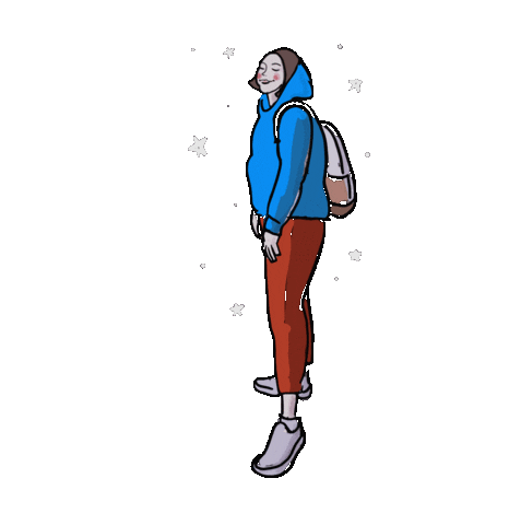 Happy Girl Sticker