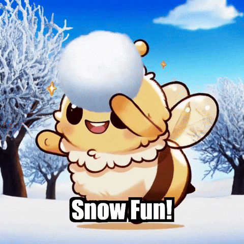 Snow Winter GIF by Beelightened
