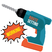 All4climbing work working tools trabajo Sticker