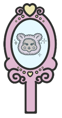Glitter Bear Sticker