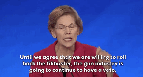 Elizabeth Warren Gun Control GIF